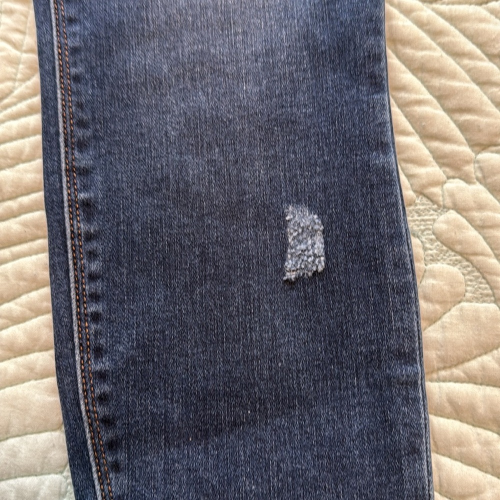 Spanx Distressed Ankle High Rise Pull On Skinny Jeans size S/P - Picture 7 of 13